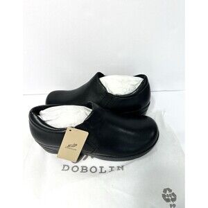 Dobolin Slip On Work Shoes Black Womens Size 8 Comfort Nursing NWOB